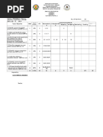 Table of Specification Science 6 Quarter 1: Cognitive Domains