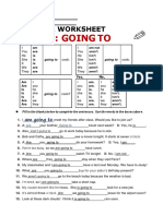 Future: Going To: Grammar Worksheet