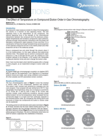 Effect Temperature in Gas Chromatography