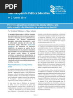 Proyectos Educativos en El Sistema Escolar Chileno Udp PDF