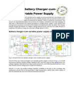 12V Battery Charger-cum-Variable Power Supply