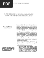 El Concepto de Populismo (Gildardo Bueno)