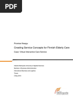 Creating Service Concepts For Finnish Elderly Care: Promise Nwagu