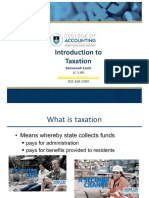 Introduction To Taxation-UCT