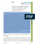 Microstructure, Mechanical and Corrosion Properties of Aisi 904 L Super Austenitic Stainless Steel Welds by Pulsed Gas Metal Arc Welding Process