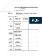 Lampiran Laporan Kegiatan Harian Kerja Magang