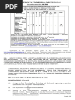 Public Service Commission, West Bengal: Advertisement No. 14/2019