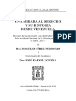 El Derecho en Venezuela A Travaes de La Historia