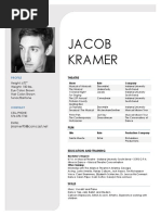 Professional Film Resume