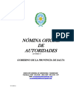 Nómina de Autoridades