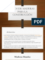 Tipos de Maderas para La Construcción