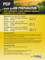 2019 CCS Exam Preparation