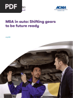 M&A in Auto: Shifting Gears To Be Future Ready: July 2018