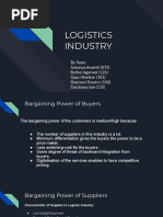 Logistic Industry - Porter's Five Forces