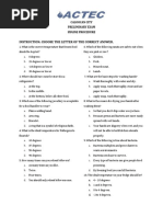 Hygine Procedure Question