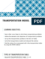 Transportation Models