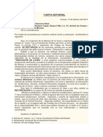  Carta Notarial Por Difamacion y Calumnia