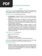 Parcial de Derecho de Las Obligaciones