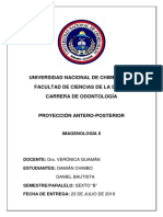 Proyección Radiográfica Antero-Posterior