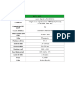 Especificaciones Tecnicas