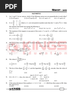 NIMCET 2015 - With Answer Key PDF