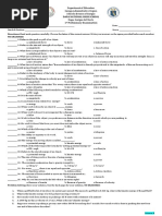 Science 8 - Prelim Exam