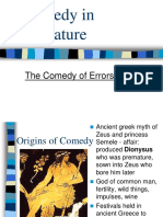 Comedy in Literature: The Comedy of Errors