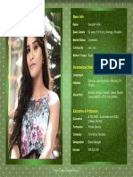 QuickBiodata 2 Page Biodata Sample Female