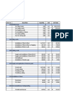 Item No. Descrition Quantity Unit Unit Rate