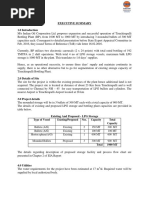 Executive Summary: Type of Vessel Existing/Proposed Nos. Capacity Total Capacity