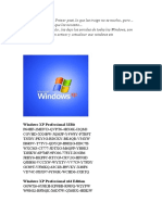 Claves Todos Los Windows