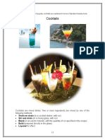 Cocktails: PC 1.4 The Characteristics of Popular Cocktails Are Explained in Terms of Standard Industry Texts