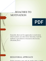 Approaches To Motivation