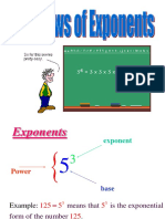 Laws of Exponents