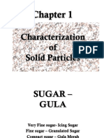 Characterizatino of Solid Particals