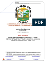 Bases Administrativas Ejecucion de Obra San Cristobla Gua y Desague PDF