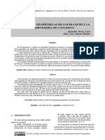 Propiedades Geométricas de Los Bloques y La Mampostería de Concreto