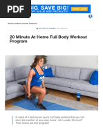 20 Minute at Home Full Body Workout Program