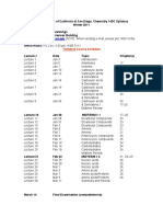 Pajennings@ucsd - Edu: The University of California at San Diego, Chemistry 140C Syllabus