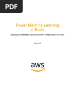 Power Machine Learning at Scale: Mapping Parallelized Modeling-to-HPC Infrastructure On AWS