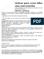 10 Claves Prácticas para Crear Hilos y Mantener Una Conversación