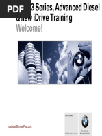 Welcome!: 2009 3 Series, Advanced Diesel & New Idrive Training