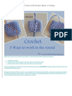 How To Crochet in The Round 3 Methods