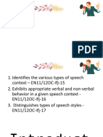 Speech Context and Style