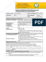 Interdisciplinary Contextualization (Icon) and Inquiry-Based Lesson Plan in Science