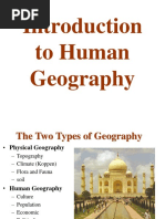 Introduction To Human Geography