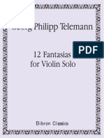 Violino - Telemann - 12 Fantasias Jazz For Violin Solo PDF