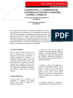 Ensayo de Resistencia A Compresión de Diferentes Materiales #1