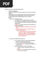 Obligation and Contract-Extinguishment