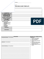 Teaching Guide Template